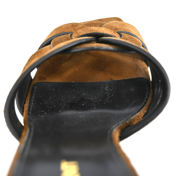 Saint Laurent Brown Suede Tribute Mules Size 36 - Picture 10 of 12